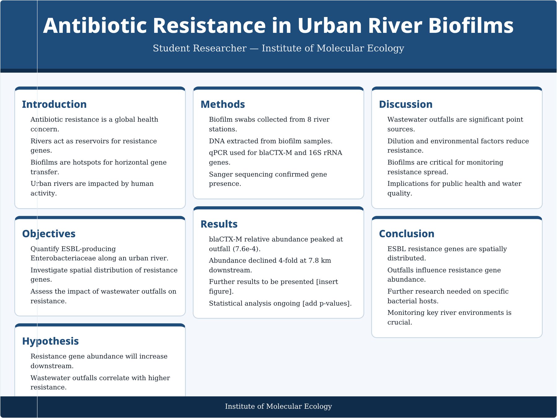 Conference poster preview generated in ResearchHub with introduction, methods, results and conclusion panels